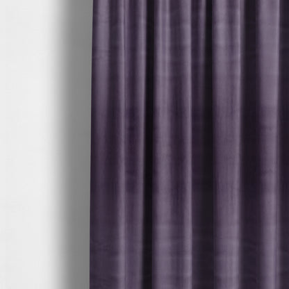 Florentine Soft Shine Textured Purple Colour Chenille Velvet Upholstery Fabric - Made To Measure Curtains