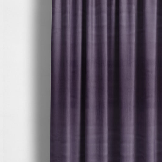 Florentine Soft Shine Textured Purple Colour Chenille Velvet Upholstery Fabric - Made To Measure Curtains