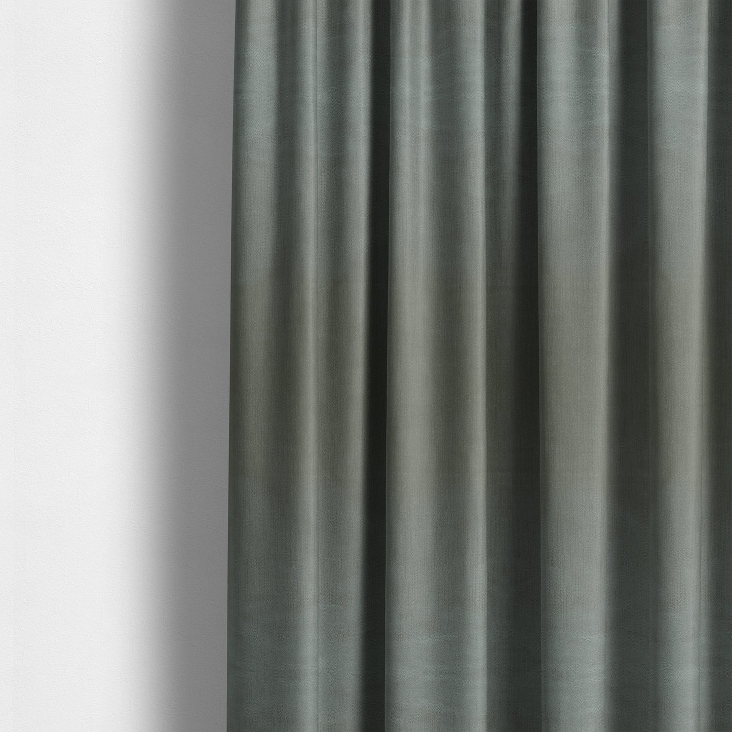 Florentine Soft Shine Textured Silver Colour Chenille Velvet Upholstery Fabric - Made To Measure Curtains