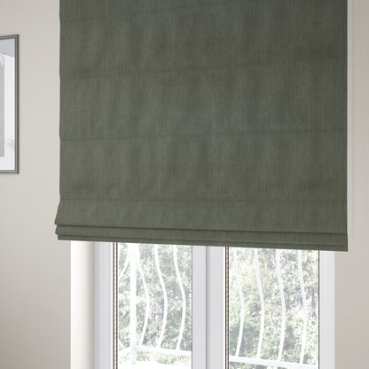 Florentine Soft Shine Textured Grey Colour Chenille Velvet Upholstery Fabric - Roman Blinds