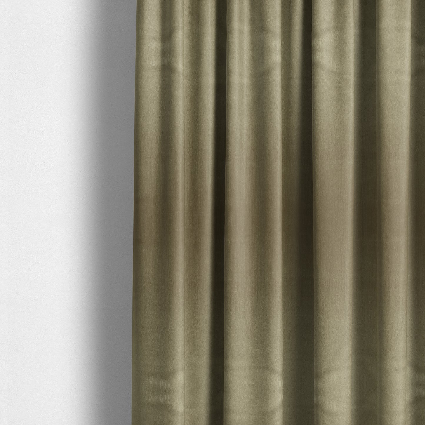 Florentine Soft Shine Textured Light Brown Colour Chenille Velvet Upholstery Fabric - Made To Measure Curtains