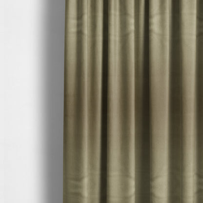 Florentine Soft Shine Textured Light Brown Colour Chenille Velvet Upholstery Fabric - Made To Measure Curtains