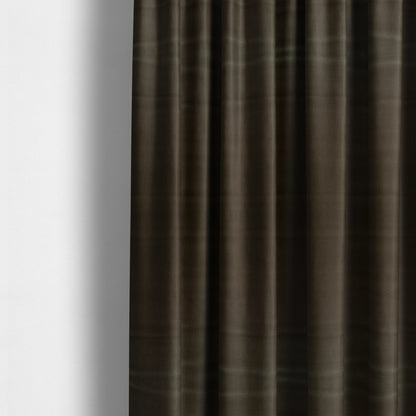 Florentine Soft Shine Textured Chocolate Brown Colour Chenille Velvet Upholstery Fabric - Made To Measure Curtains