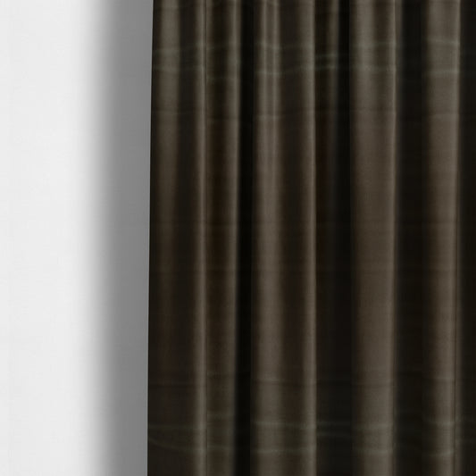 Florentine Soft Shine Textured Chocolate Brown Colour Chenille Velvet Upholstery Fabric - Made To Measure Curtains