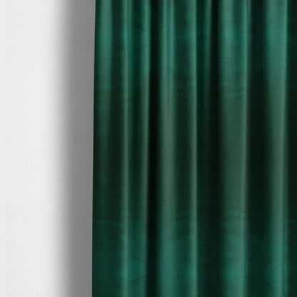 Florentine Soft Shine Textured Emerald Green Colour Chenille Velvet Upholstery Fabric - Made To Measure Curtains