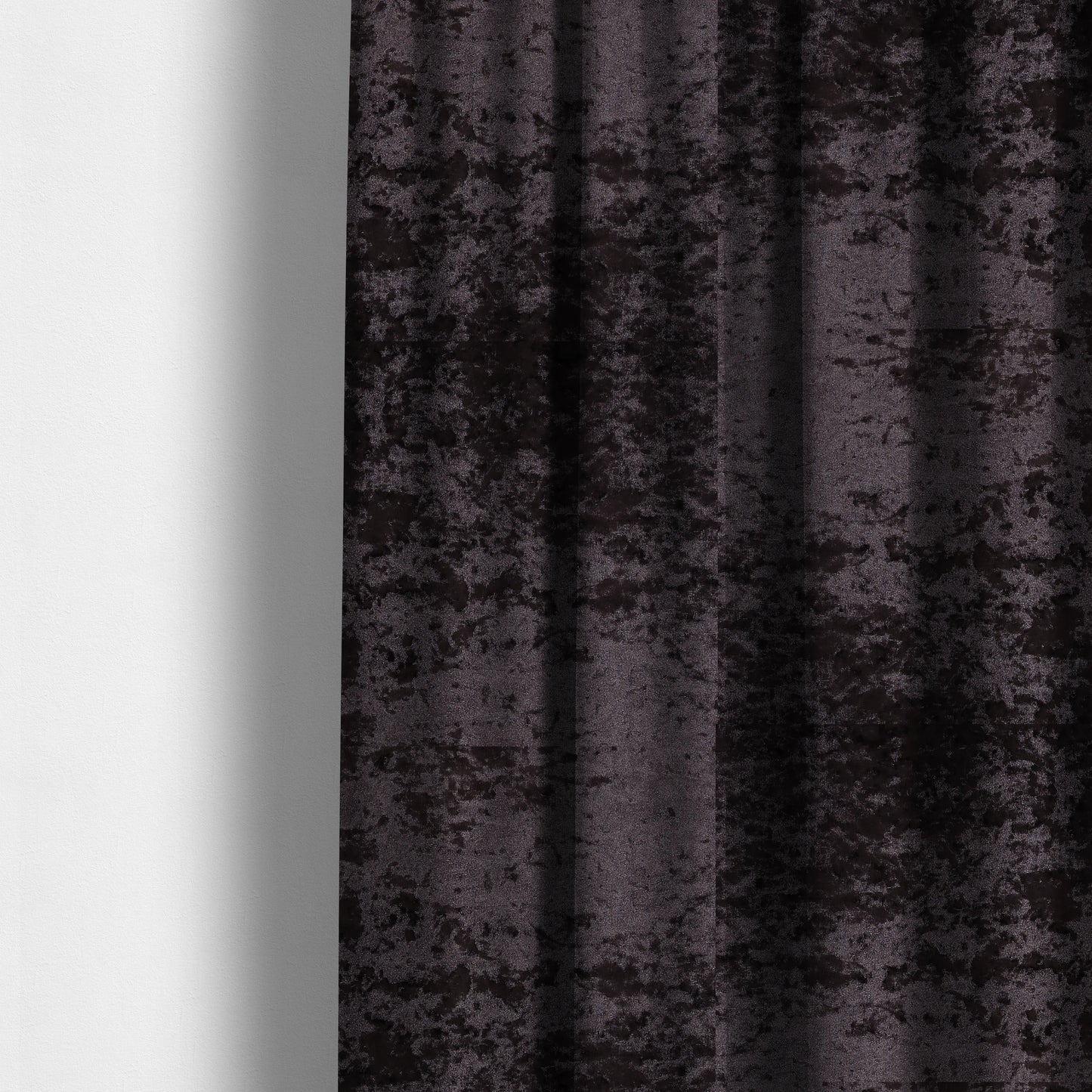 Geneva Crushed Velvet Upholstery Fabric In Purple Colour - Made To Measure Curtains