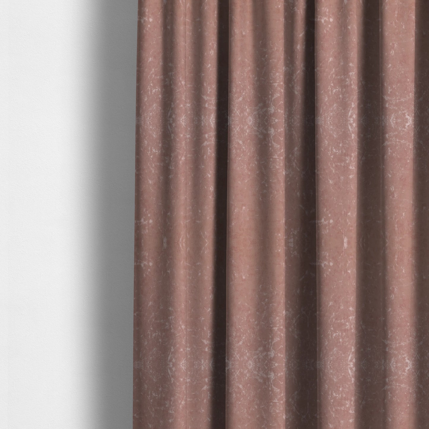 Geneva Crushed Velvet Upholstery Fabric In Pink Colour - Made To Measure Curtains