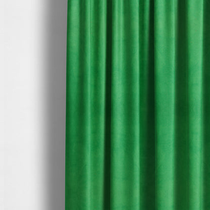 Giovanni Matt Plain Velvet Upholstery Fabric In Apple Green Colour - Made To Measure Curtains