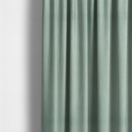 Giovanni Matt Plain Velvet Upholstery Fabric In Silver Colour - Made To Measure Curtains