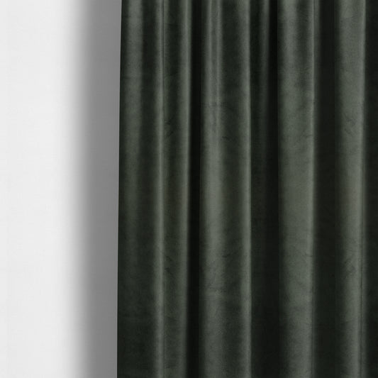 Giovanni Matt Plain Velvet Upholstery Fabric In Grey Colour - Made To Measure Curtains