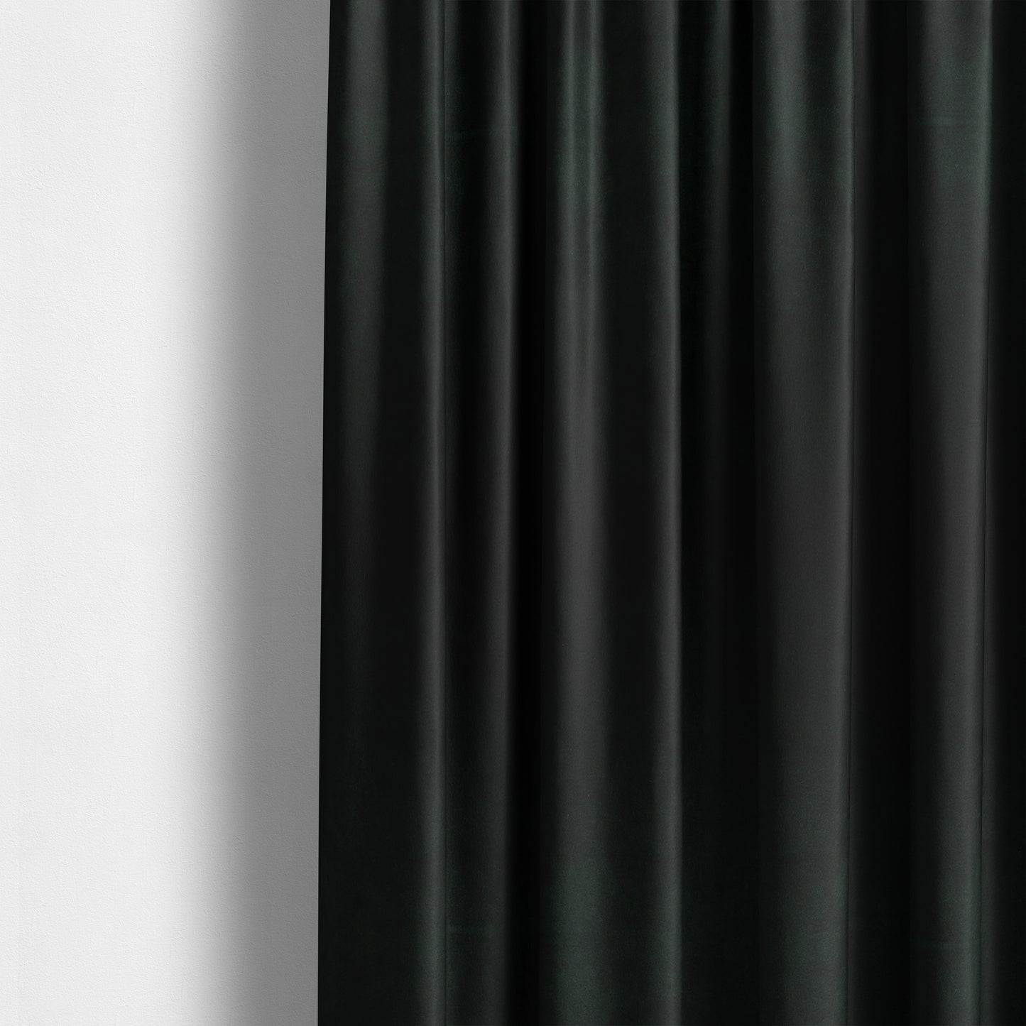 Giovanni Matt Plain Velvet Upholstery Fabric In Black Colour - Made To Measure Curtains