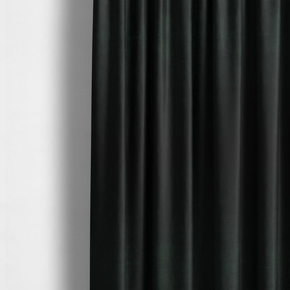 Giovanni Matt Plain Velvet Upholstery Fabric In Black Colour - Made To Measure Curtains