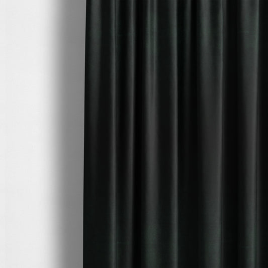 Giovanni Matt Plain Velvet Upholstery Fabric In Black Colour - Made To Measure Curtains