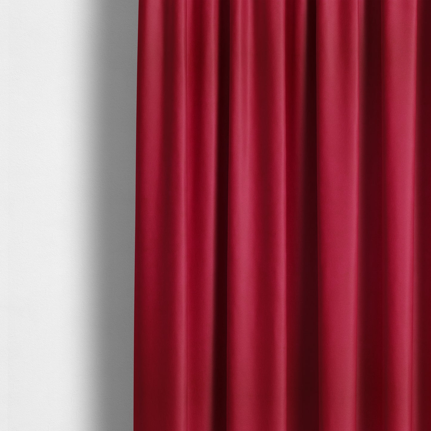 Giovanni Matt Plain Velvet Upholstery Fabric In Scarlet Red Colour - Made To Measure Curtains