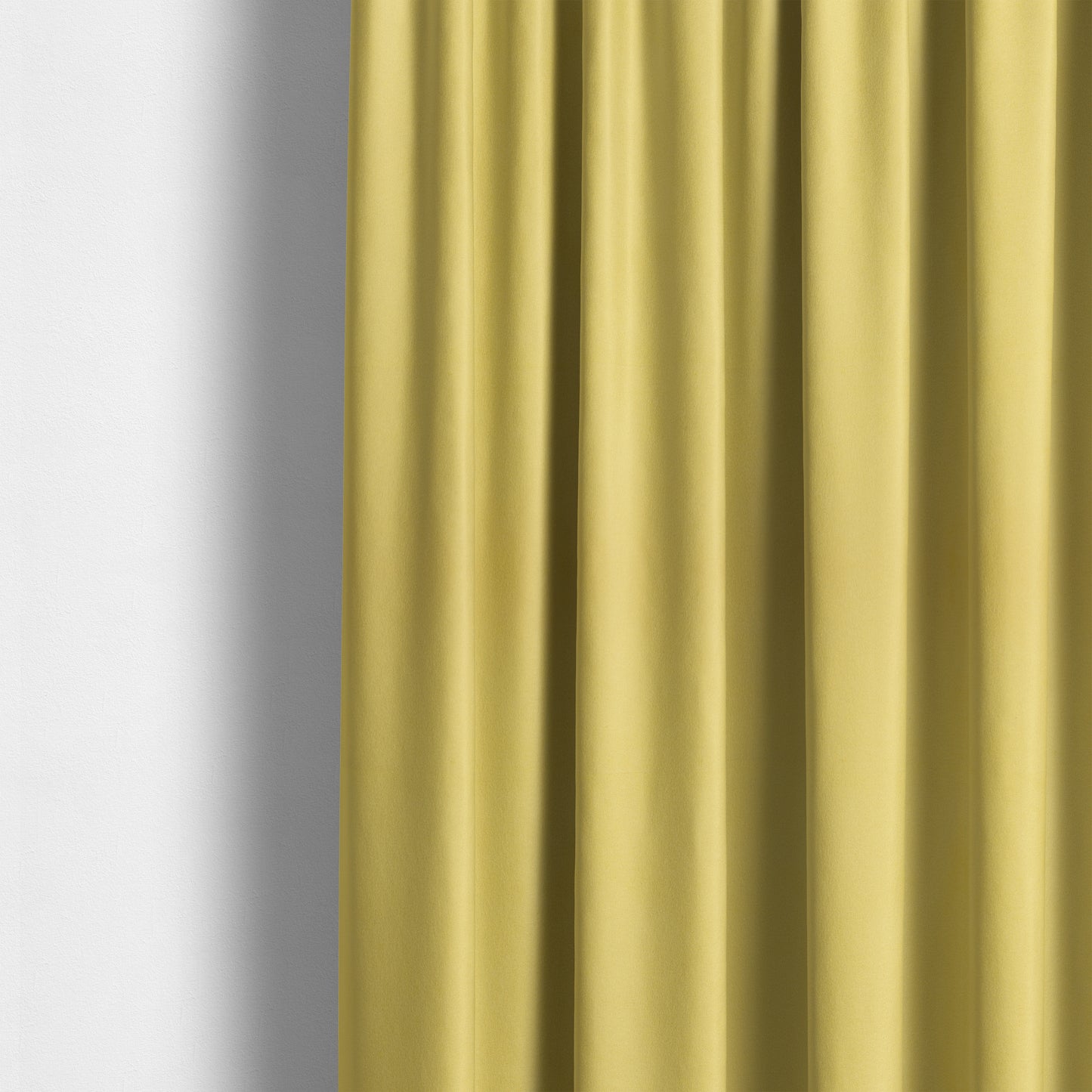 Giovanni Matt Plain Velvet Upholstery Fabric In Pineapple Yellow Colour - Made To Measure Curtains