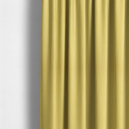 Giovanni Matt Plain Velvet Upholstery Fabric In Pineapple Yellow Colour - Made To Measure Curtains