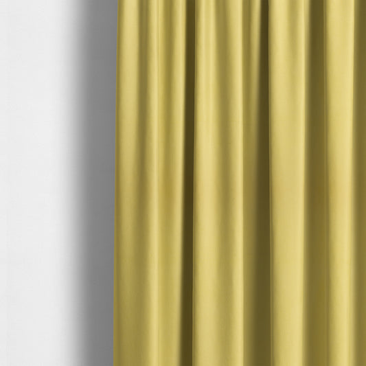 Giovanni Matt Plain Velvet Upholstery Fabric In Pineapple Yellow Colour - Made To Measure Curtains