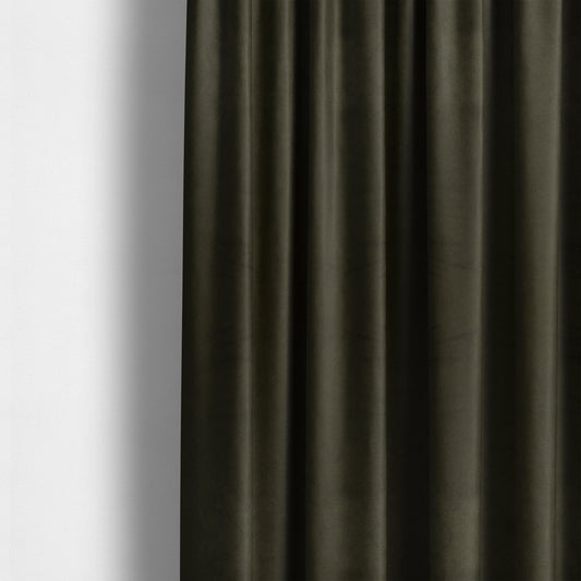 Giovanni Matt Plain Velvet Upholstery Fabric In Chocolate Brown Colour - Made To Measure Curtains