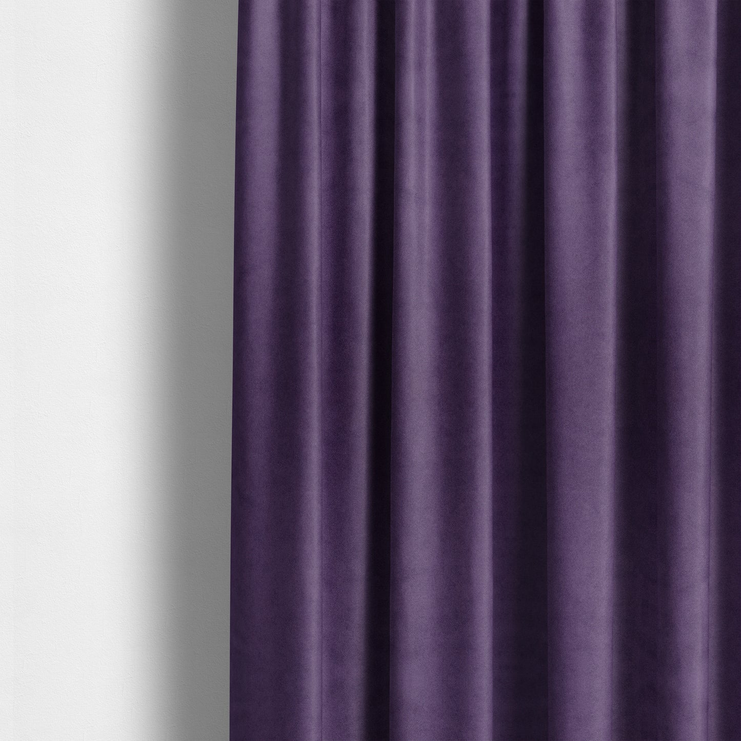 Giovanni Matt Plain Velvet Upholstery Fabric In Plum Purple Colour - Made To Measure Curtains