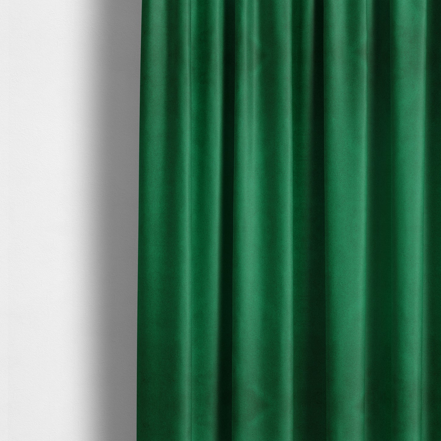 Giovanni Matt Plain Velvet Upholstery Fabric In Green Basil Colour - Made To Measure Curtains