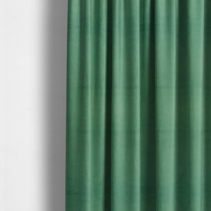 Giovanni Matt Plain Velvet Upholstery Fabric In Ocean Blue Colour - Made To Measure Curtains