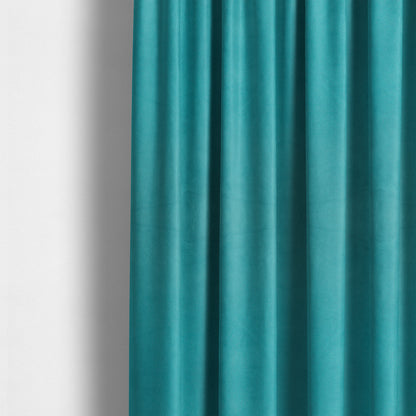 Giovanni Matt Plain Velvet Upholstery Fabric In Arctic Blue Colour - Made To Measure Curtains