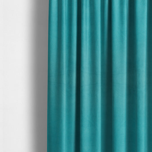 Giovanni Matt Plain Velvet Upholstery Fabric In Arctic Blue Colour - Made To Measure Curtains