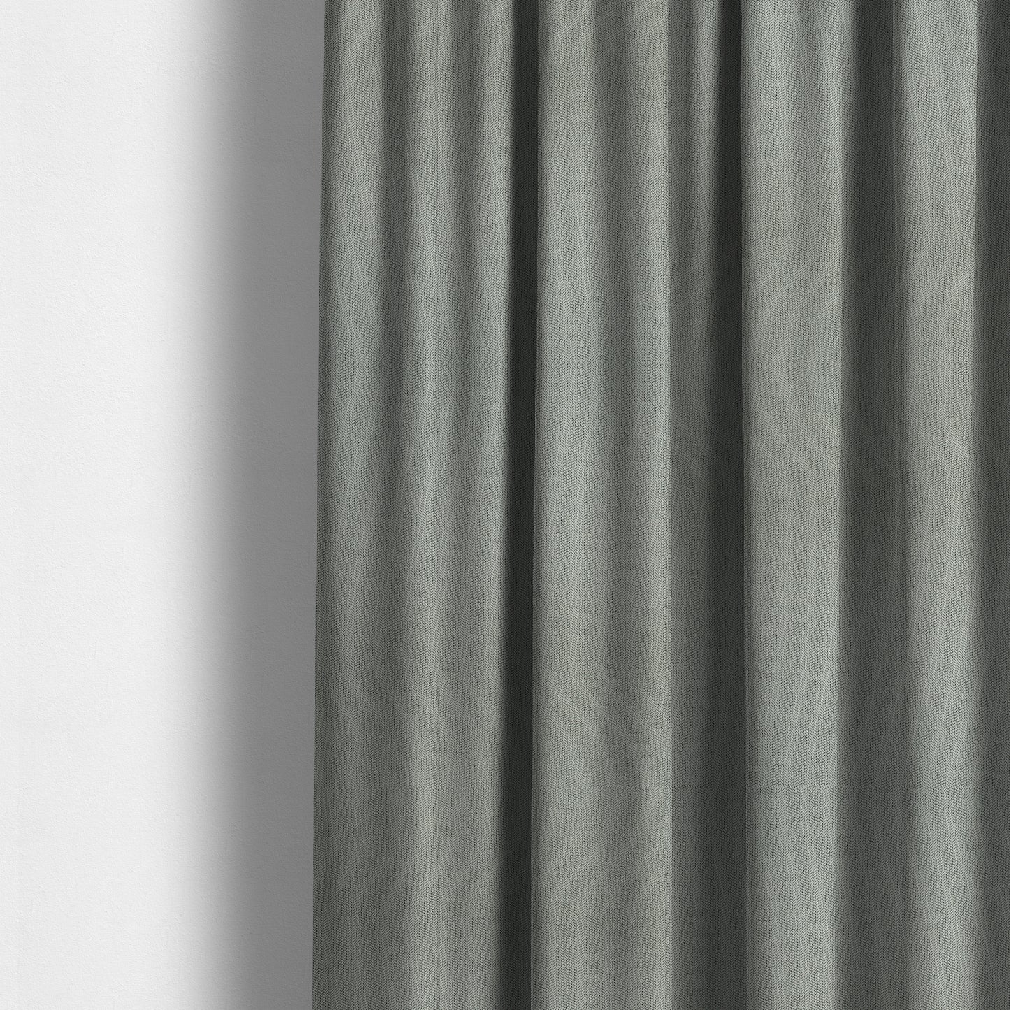 Gloria Soft Woven Textured Chenille Upholstery Fabric Silver Colour - Made To Measure Curtains