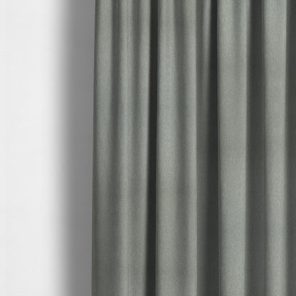 Gloria Soft Woven Textured Chenille Upholstery Fabric Silver Colour - Made To Measure Curtains