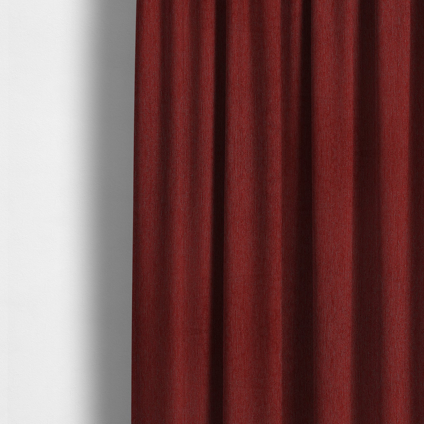 Gloria Soft Woven Textured Chenille Upholstery Fabric Red Colour - Made To Measure Curtains