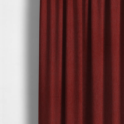 Gloria Soft Woven Textured Chenille Upholstery Fabric Red Colour - Made To Measure Curtains