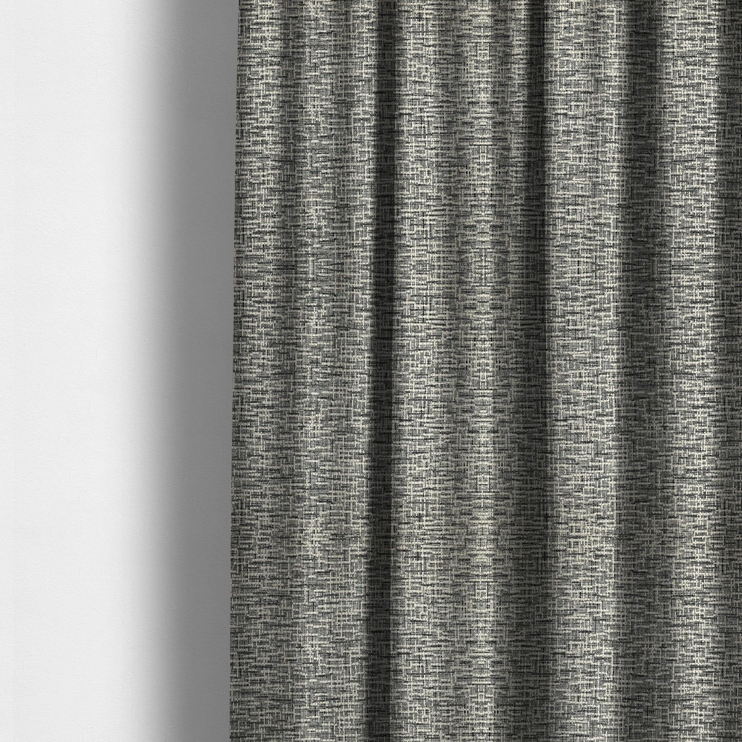 Grantham Soft Textured Woven Chenille Fabric In White Colour - Made To Measure Curtains