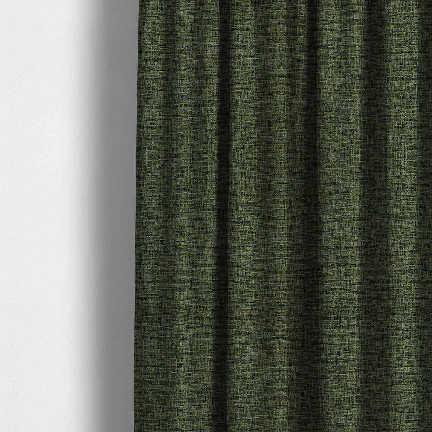 Grantham Soft Textured Woven Chenille Fabric In Green Colour - Made To Measure Curtains