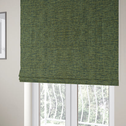 Grantham Soft Textured Woven Chenille Fabric In Green Colour - Roman Blinds