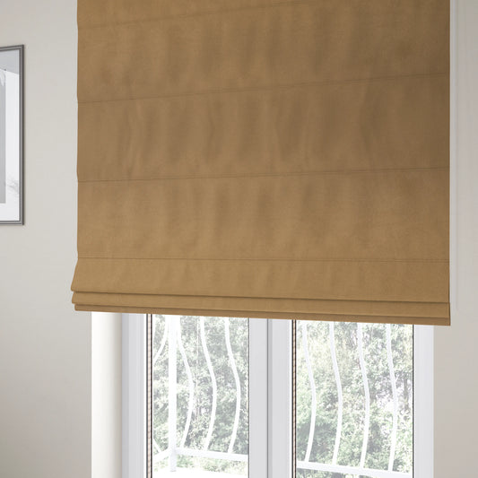 Grenada Soft Suede Fabric In Beige Colour For Interior Furnishing Upholstery - Roman Blinds