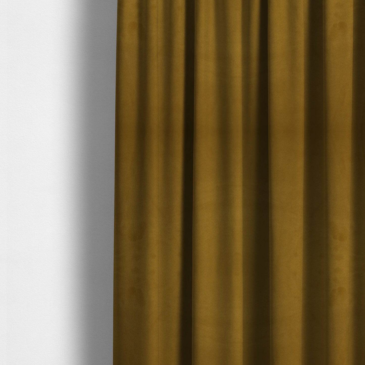 Grenada Soft Suede Fabric In Gold Colour For Interior Furnishing Upholstery - Made To Measure Curtains