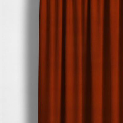 Grenada Soft Suede Fabric In Orange Colour For Interior Furnishing Upholstery - Made To Measure Curtains