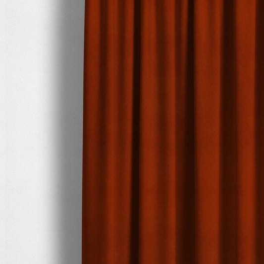 Grenada Soft Suede Fabric In Orange Colour For Interior Furnishing Upholstery - Made To Measure Curtains