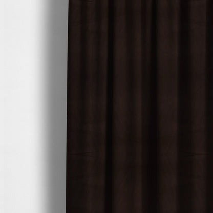 Grenada Soft Suede Fabric In Brown Colour For Interior Furnishing Upholstery - Made To Measure Curtains