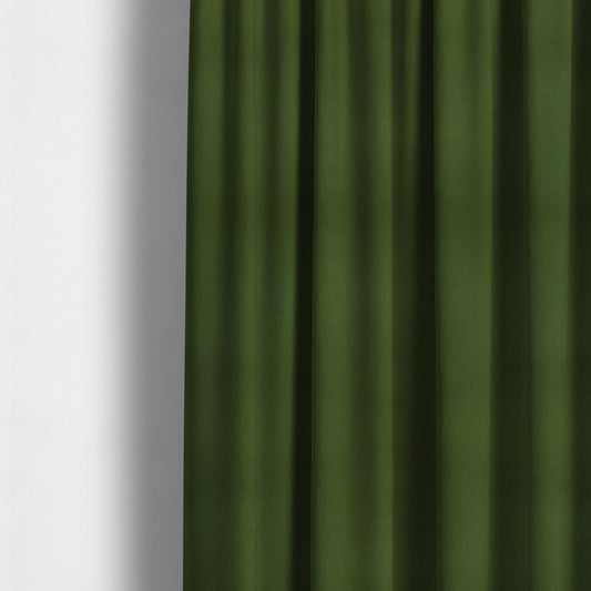 Grenada Soft Suede Fabric In Green Colour For Interior Furnishing Upholstery - Made To Measure Curtains