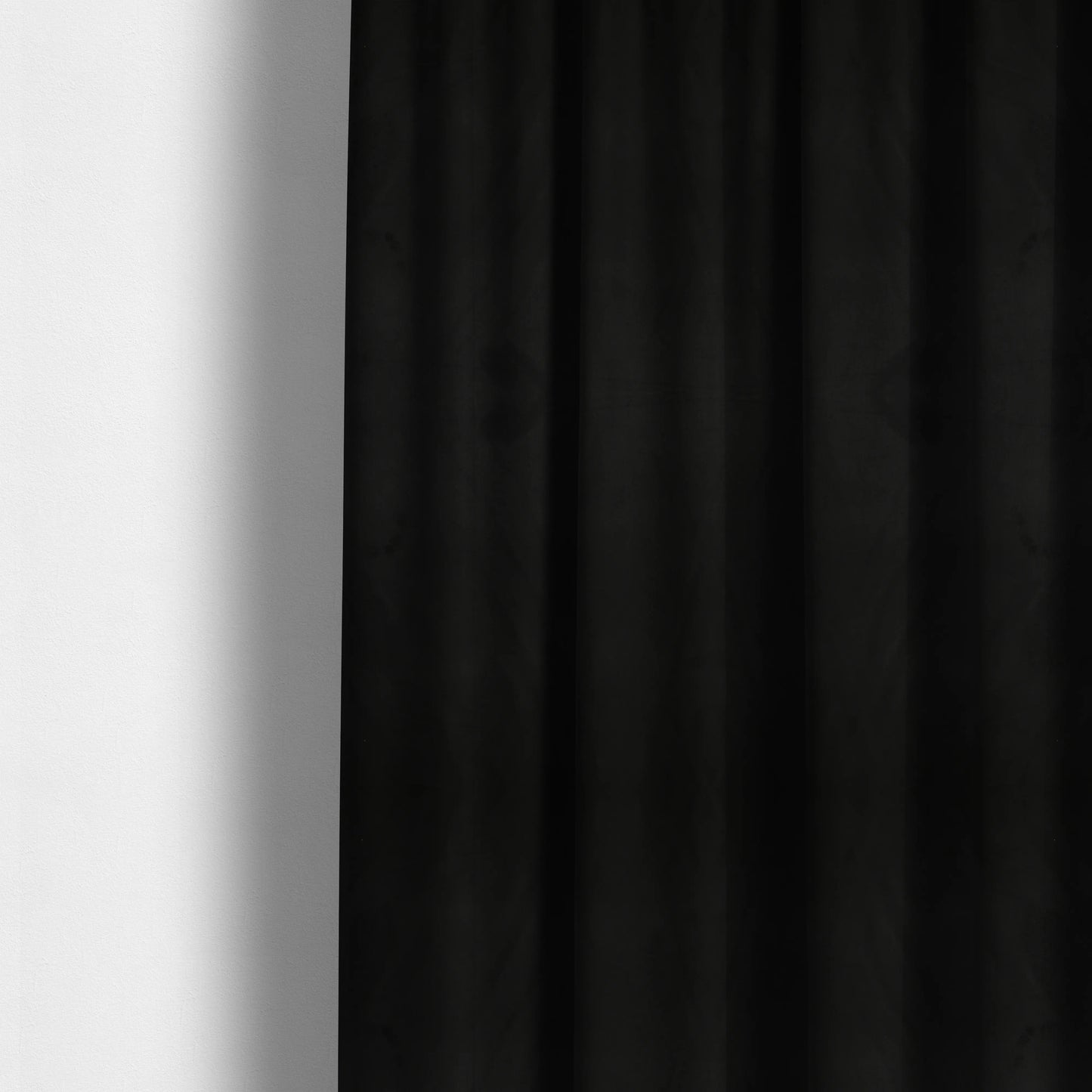 Grenada Soft Suede Fabric In Black Colour For Interior Furnishing Upholstery - Made To Measure Curtains