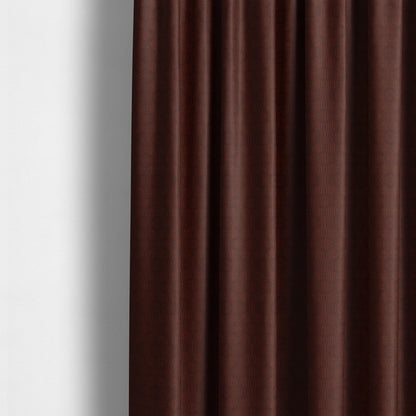 Hakkaido Geometric Pattern Velvet Fabric In Orange Brown Colour - Made To Measure Curtains