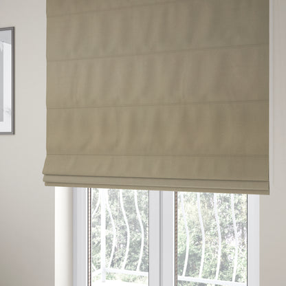 Halesworth Tweed Effect Wool Like Beige Furnishing Upholstery Fabric - Roman Blinds