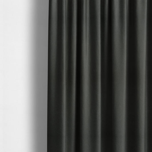 Halesworth Tweed Effect Wool Like Black Furnishing Upholstery Fabric - Made To Measure Curtains