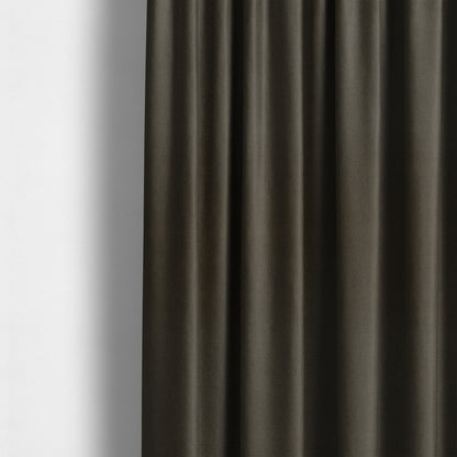 Halesworth Tweed Effect Wool Like Brown Furnishing Upholstery Fabric - Made To Measure Curtains