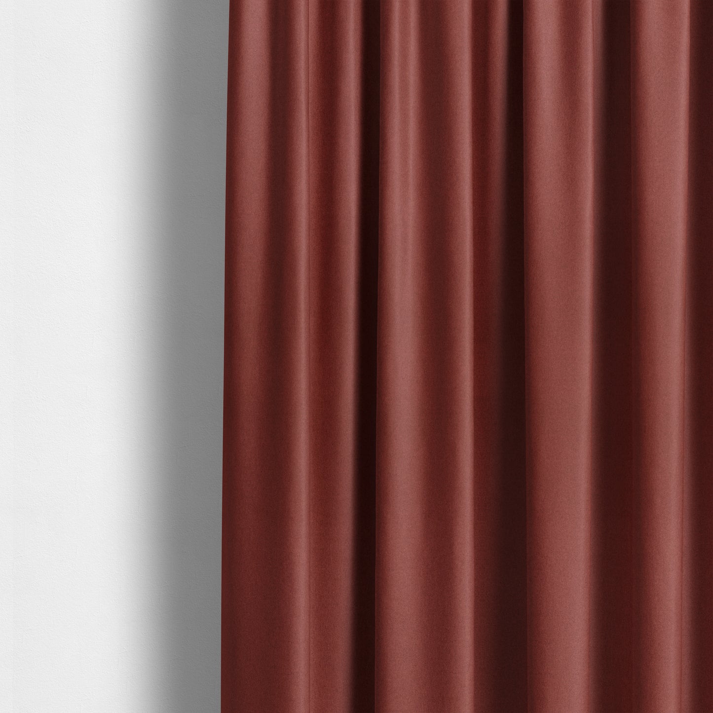 Halesworth Tweed Effect Wool Like Red Furnishing Upholstery Fabric - Made To Measure Curtains