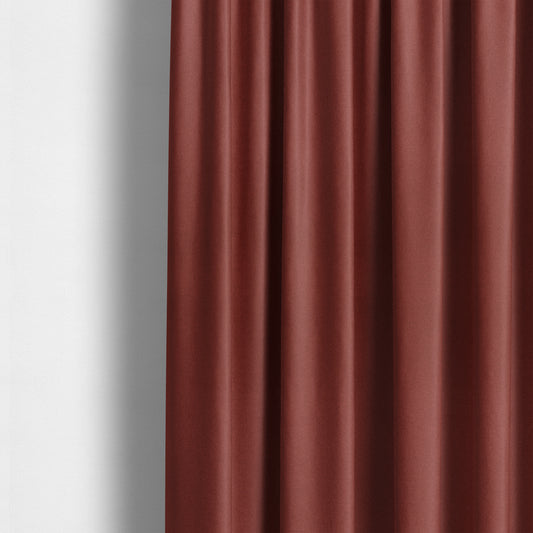 Halesworth Tweed Effect Wool Like Red Furnishing Upholstery Fabric - Made To Measure Curtains