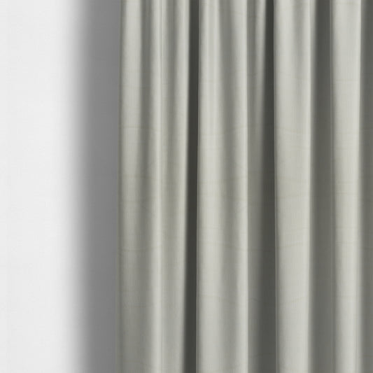 Havant Strie Soft Velvet Textured Feel Chenille Material In White Upholstery Fabrics - Made To Measure Curtains