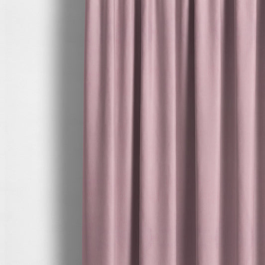 Havant Strie Soft Velvet Textured Feel Chenille Material In Pink Upholstery Fabrics - Made To Measure Curtains