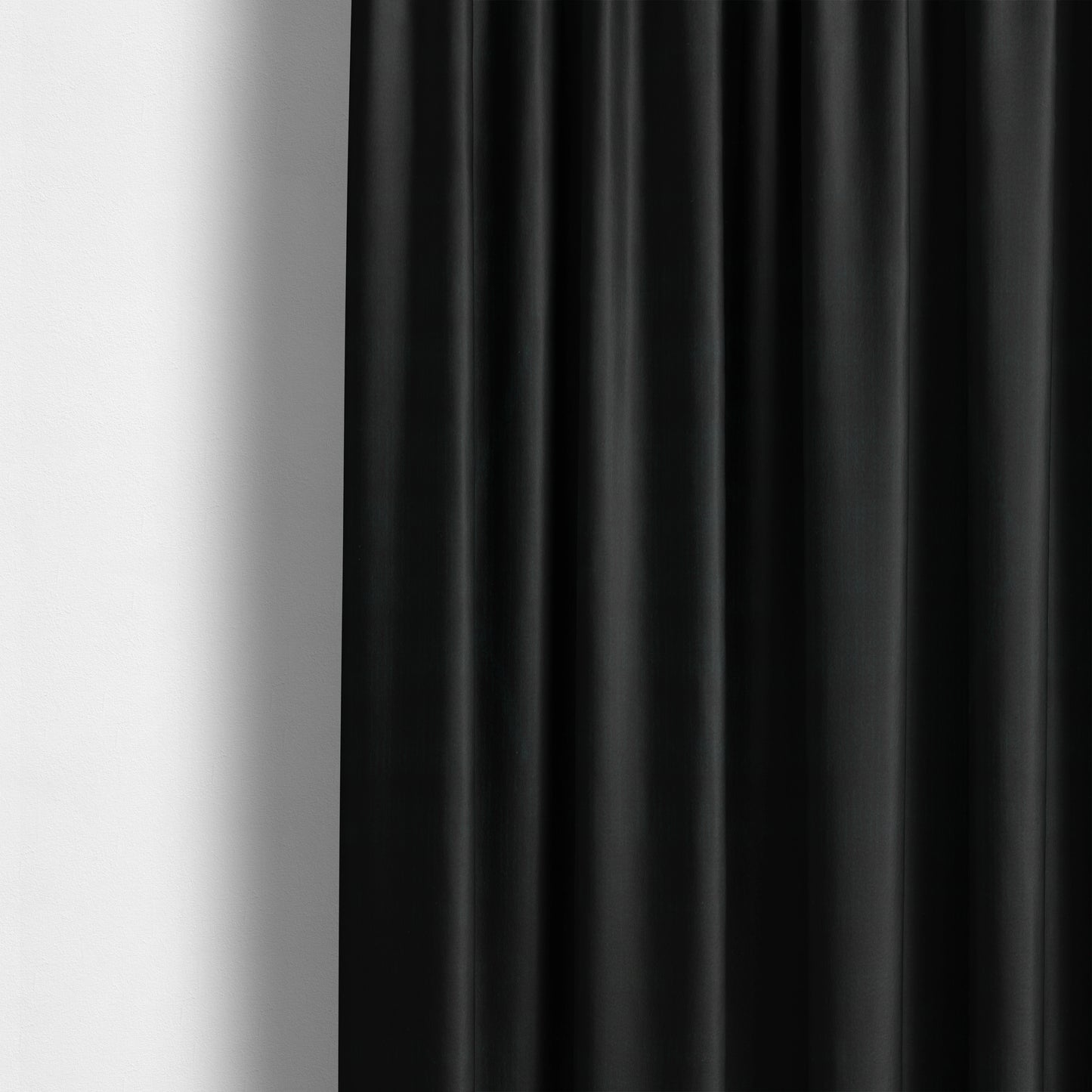 Havant Strie Soft Velvet Textured Feel Chenille Material In Black Upholstery Fabrics - Made To Measure Curtains